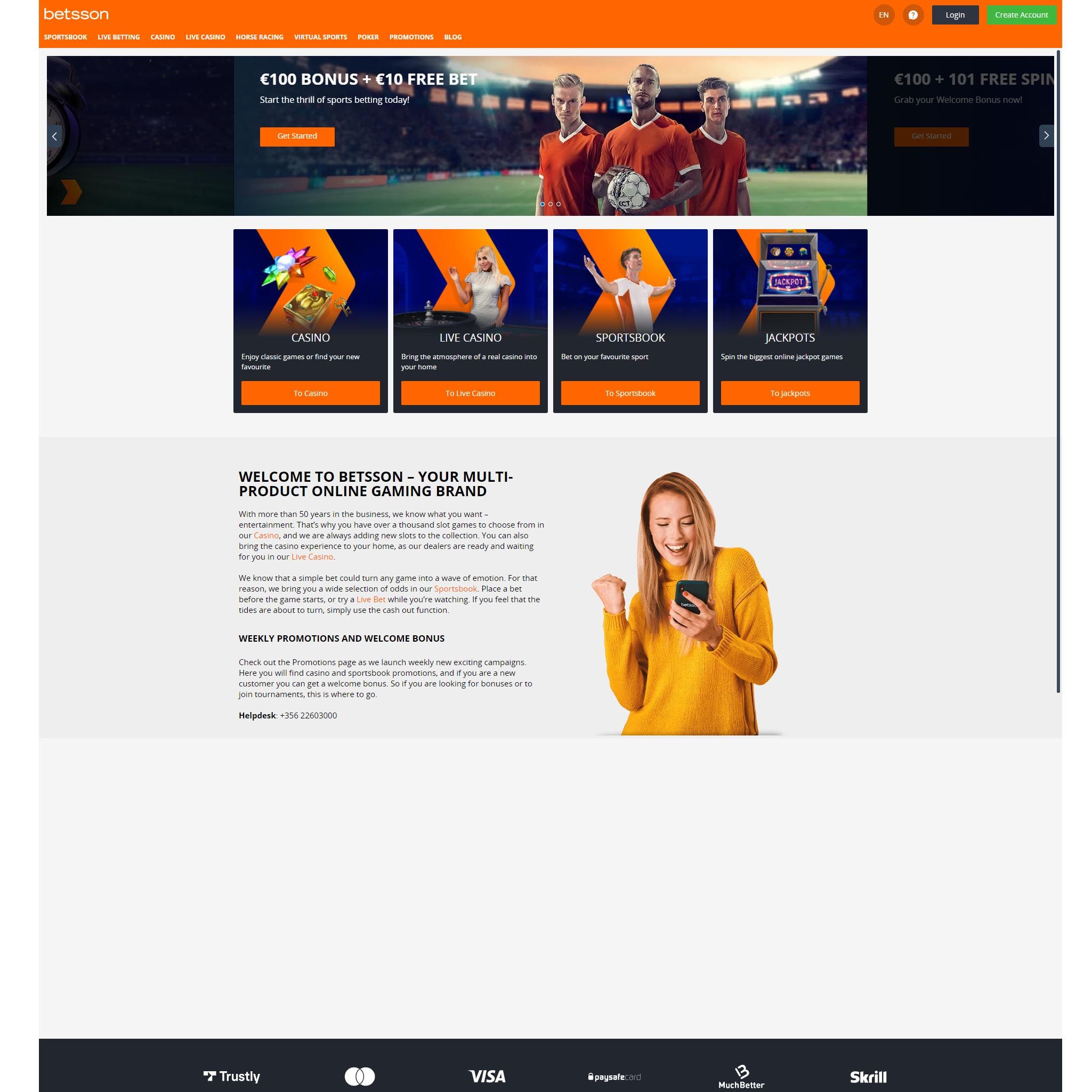 Betsson review by Best Netent Casino