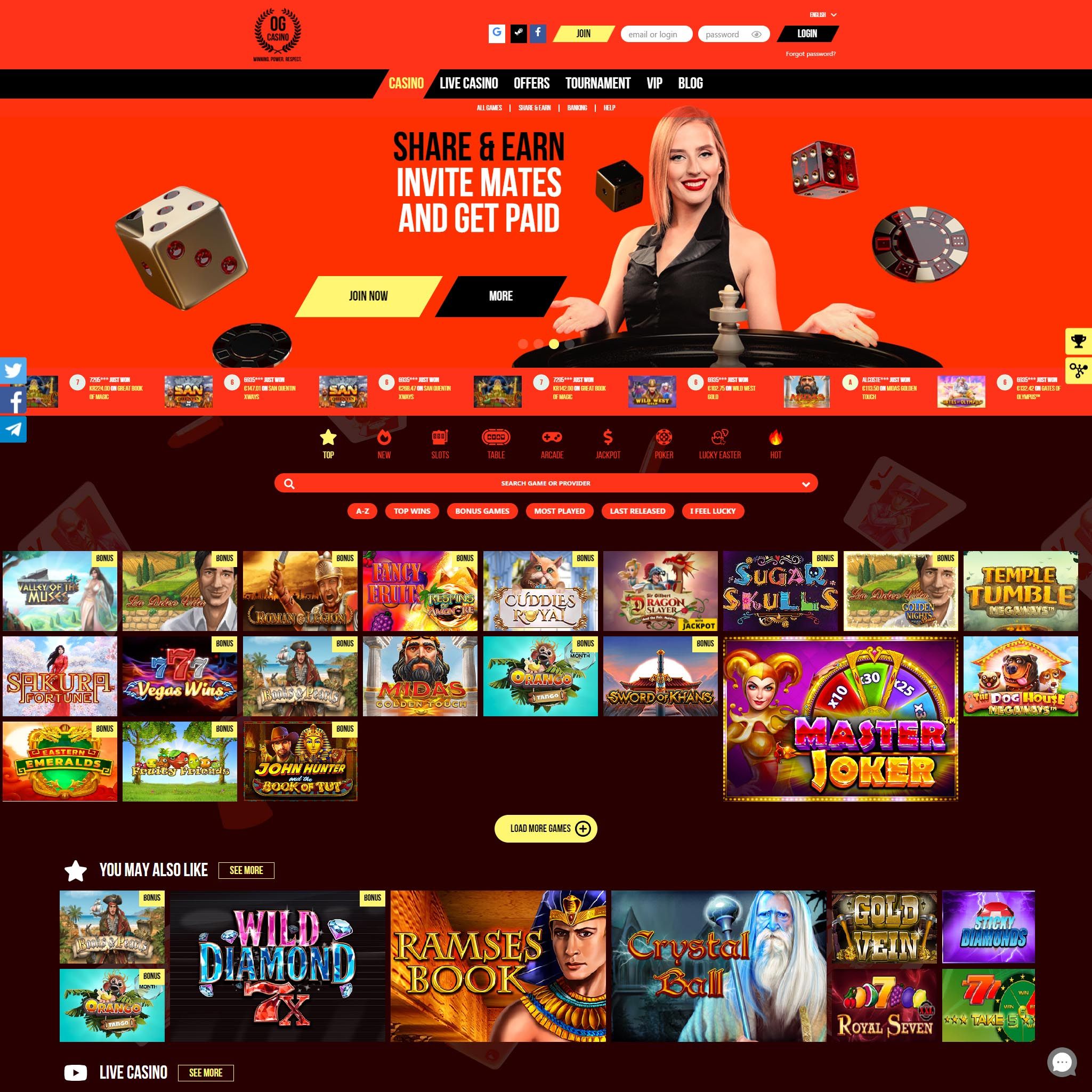 OG Casino review by Best Netent Casino