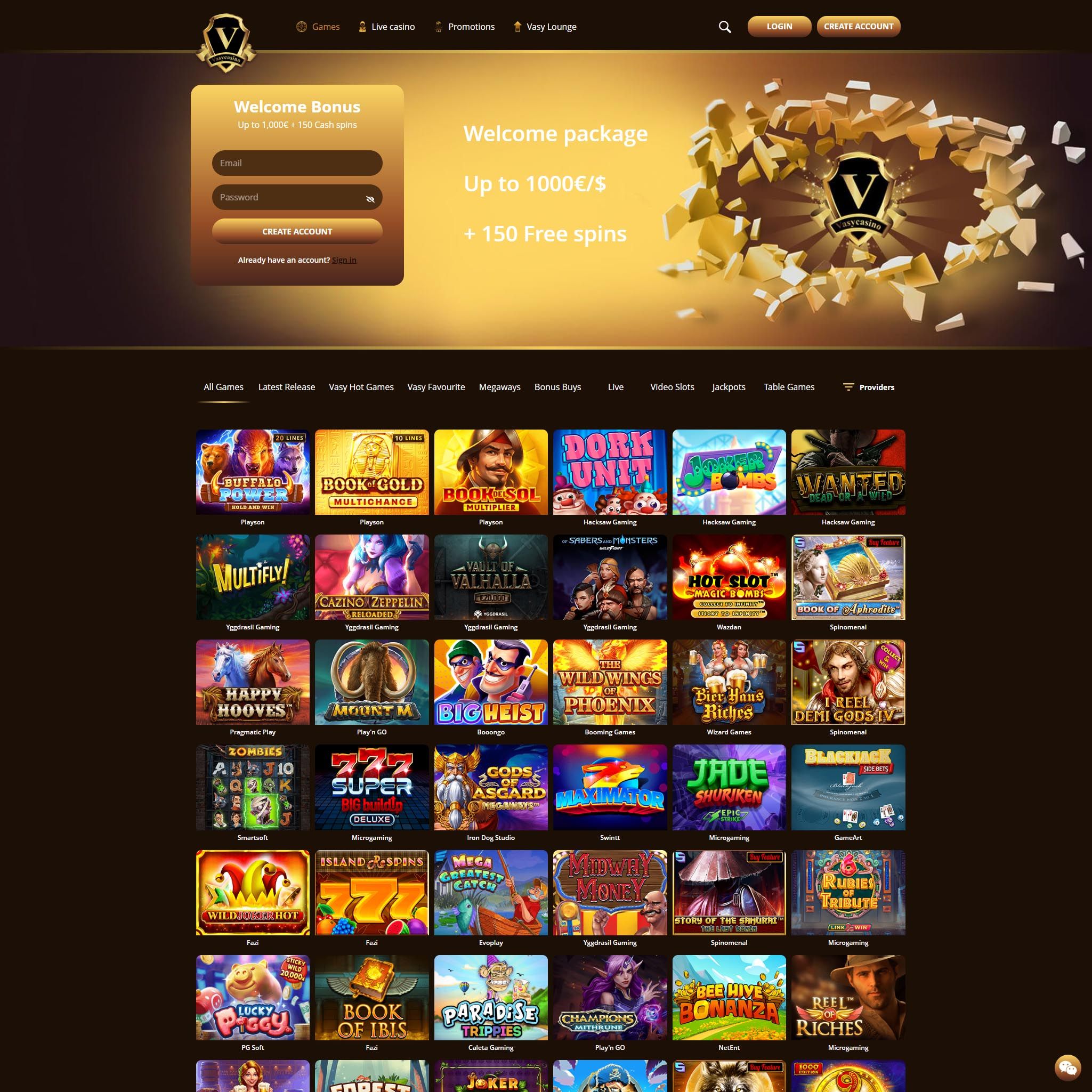 Vasy casino review by Best Netent Casino