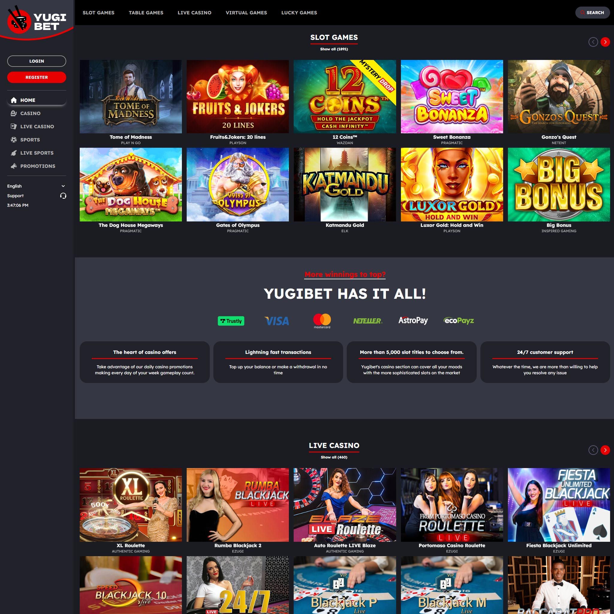 Yugibet review by Best Netent Casino