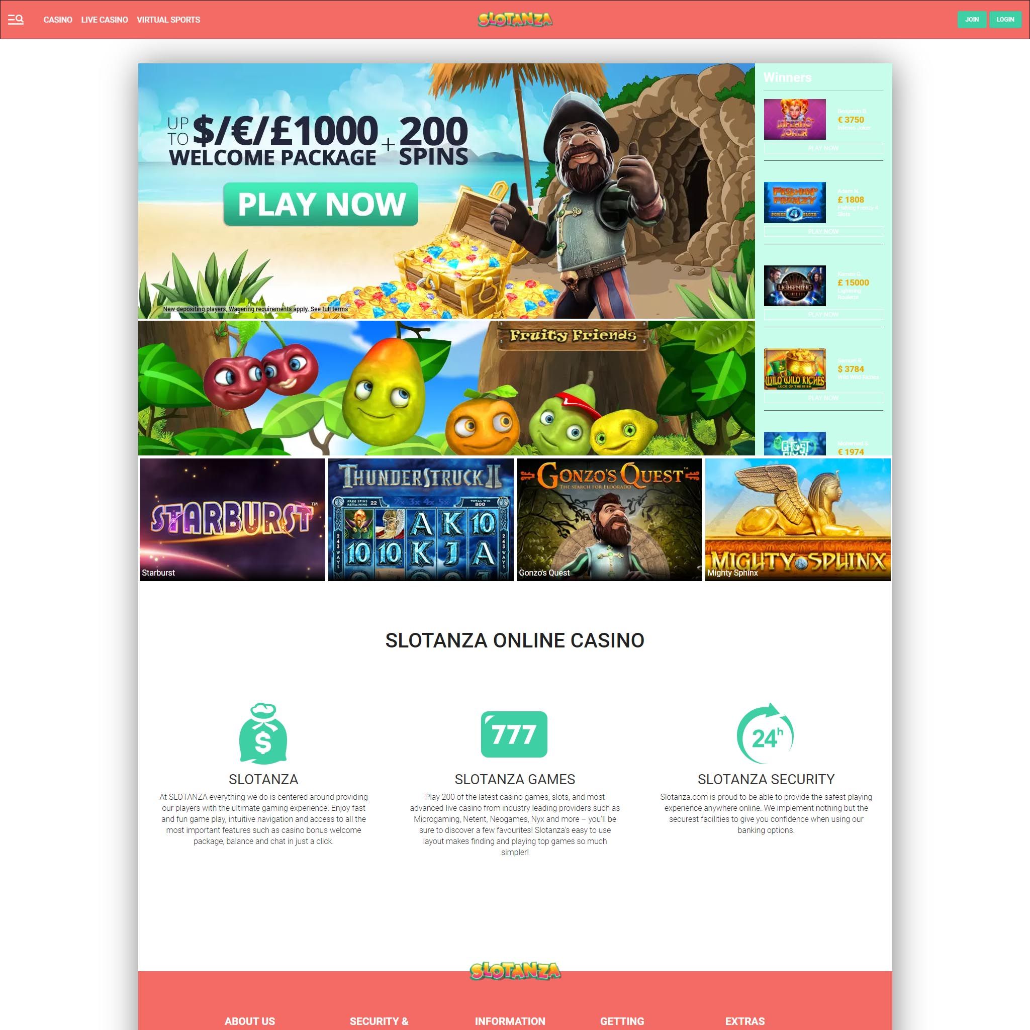 Slotanza Casino review by Best Netent Casino