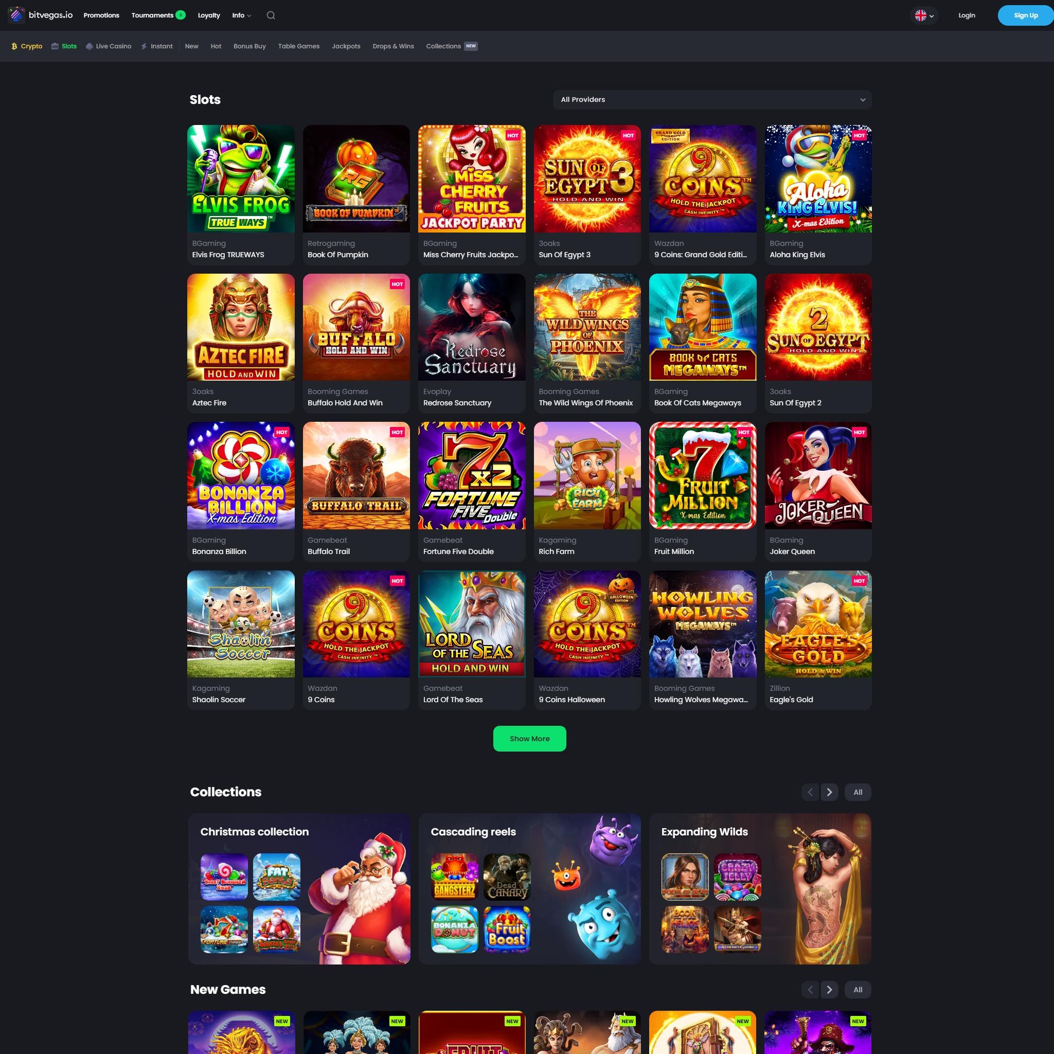 Bitvegas full games catalogue