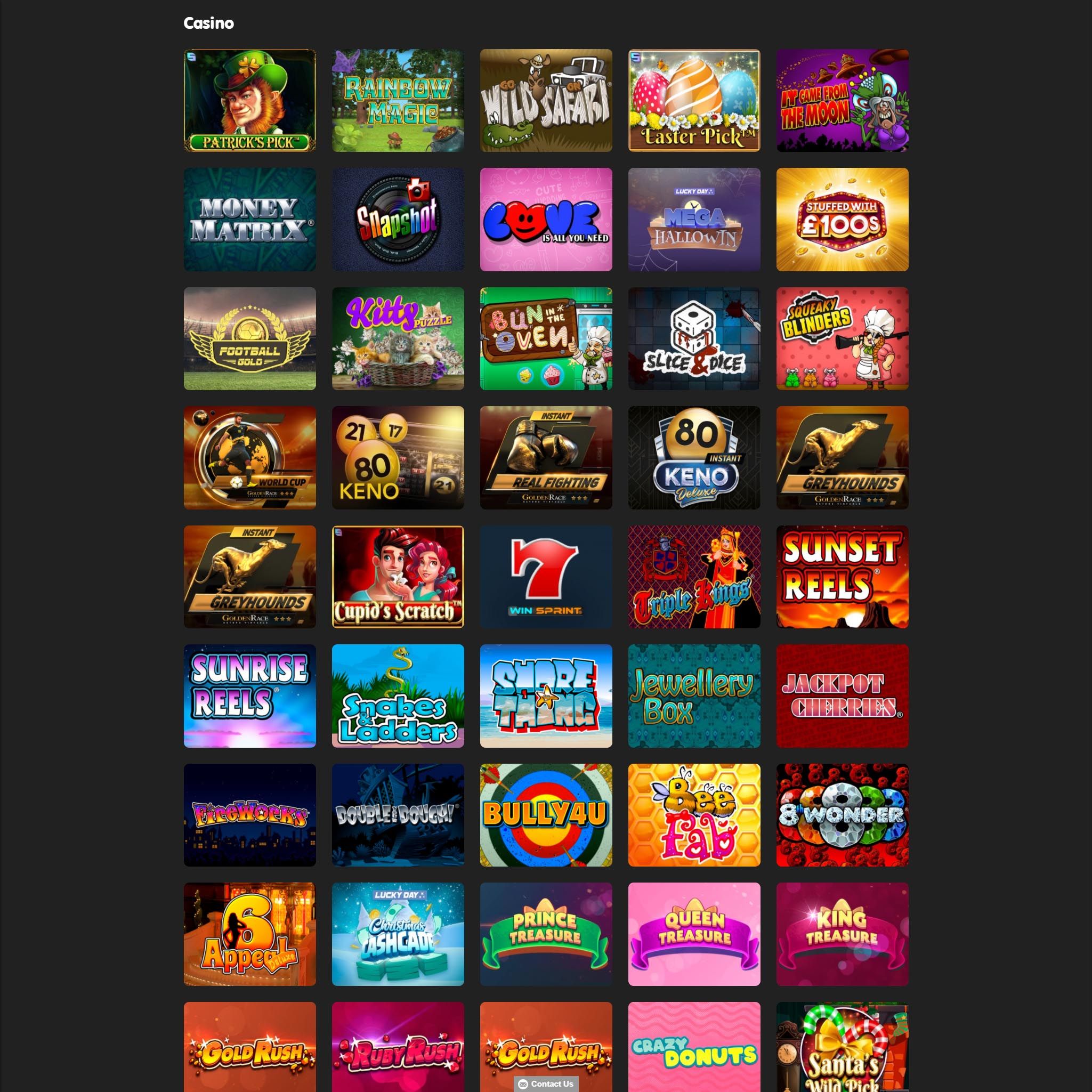24K Casino full games catalogue