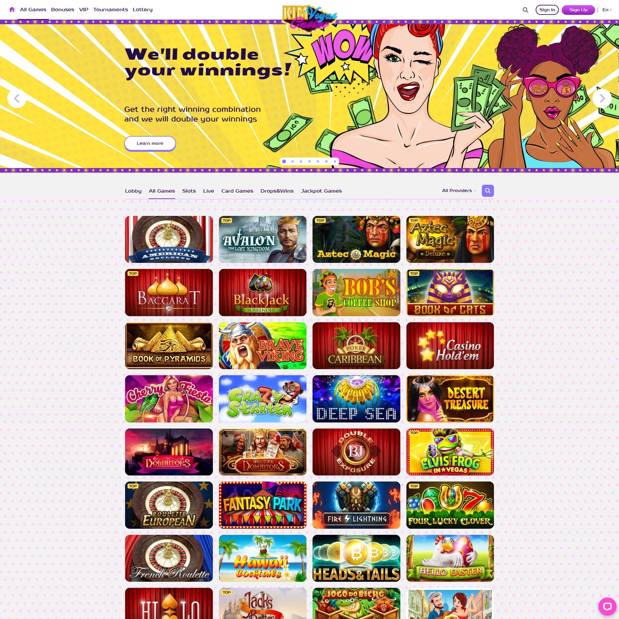 Kim Vegas Casino full games catalogue