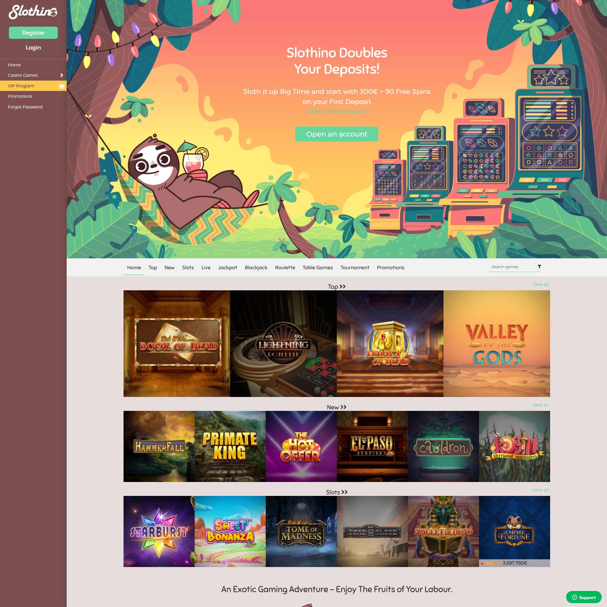 Slothino Casino review by Best Netent Casino