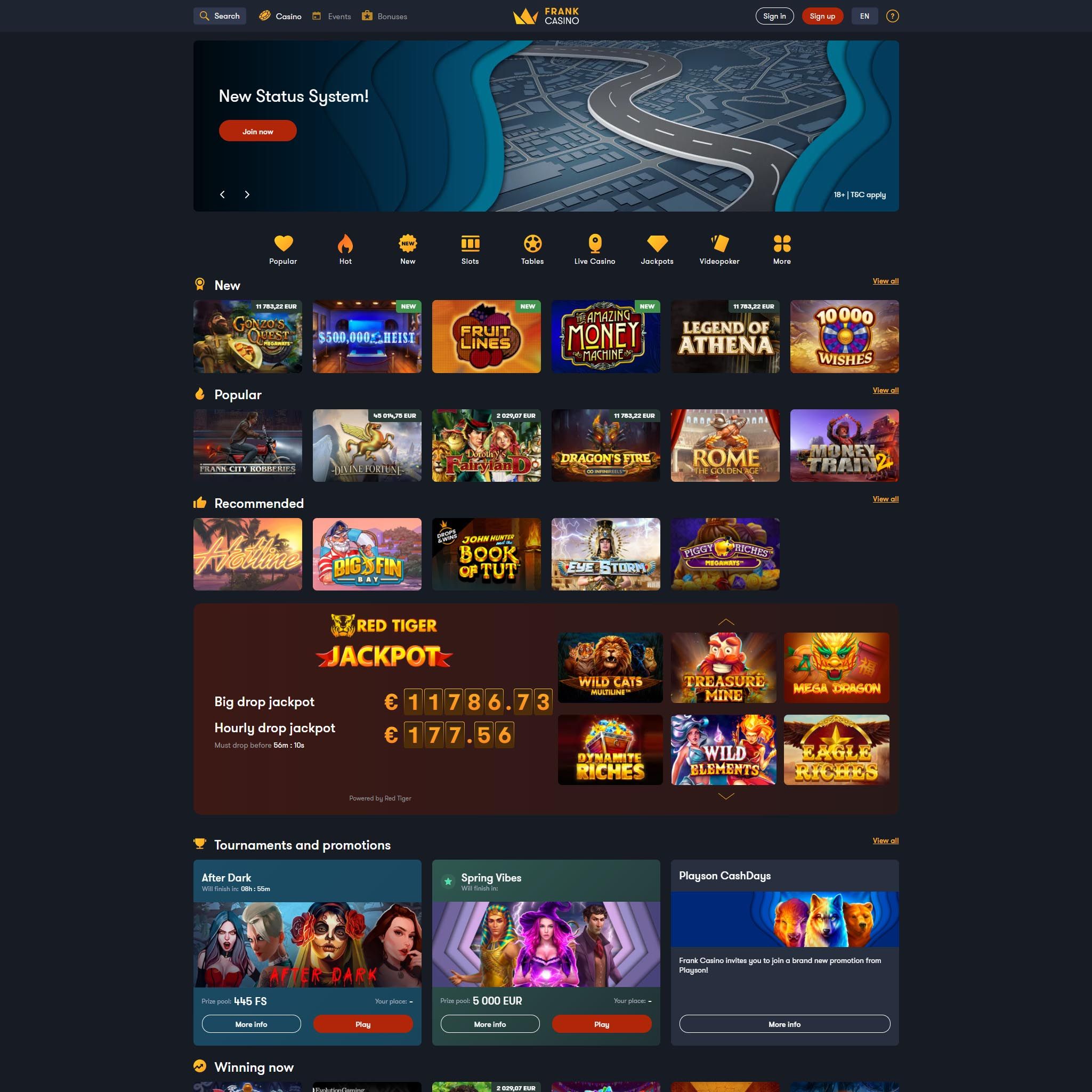 Frank Casino review by Best Netent Casino